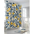 thumbnail image 3 of Fsddascl Lemon Summer Shower Curtain Set - 60" x 72" Washable Bathtub Curtain with 12 Hooks, Spring Pastoral Watercolor Fruit Leaf Waterproof Fabric Stall Shower Curtains for Bathroom/Bathtub Décor, 3 of 6