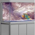 thumbnail image 4 of Purple Marble Aquarium Background, Art Abstract Pink Gold Line Marble Terrarium Background, Coloful Marble Glass Terrarium Background with 8 EVA Double-Sided Tape, 48X20IN, 4 of 5