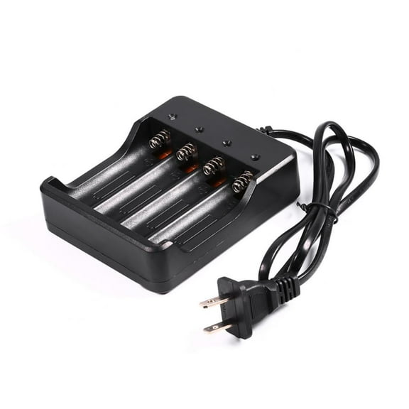 FAGINEY 4 Slots Battery Charger For  Lithium Rechargeable Battery US Plug,Battery Charge