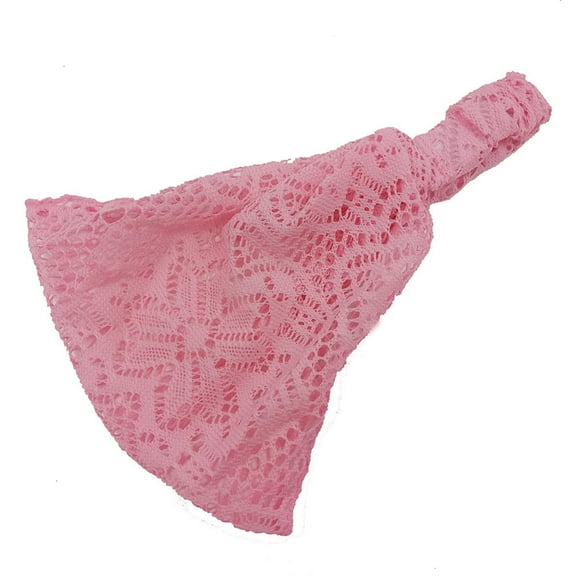Beauty Clearance Under $15 Lace Headband, Women'S Hollowed Out Elastic Headband, Fashionable, Beautiful And Generous Pink