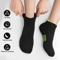 thumbnail image 4 of KOITHOT 12 Pairs Men Ankle Socks for Mens Black Cushioned Socks Athletic Running Size 10-13, 4 of 6