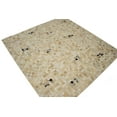 thumbnail image 3 of Multi Beige Brown Cowhide 6X6 Modern Leather Square Rug, 3 of 11
