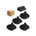 thumbnail image 1 of 5 Pzs Protector De Calzado Para Moto Tenis Cubre Fundas Bota Belug Negro, 1 of 5