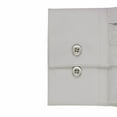 thumbnail image 5 of Men's Slim Fit Button Up Long Sleeve Solid Dress Shirt - Light Gray - L (16-16.5) 34/35 sleeve, 5 of 5