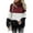Red, variant on AOOCHASLIY 2023 Womens Sweater and Winter Women's Casual Turtleneck Pullover Blouse Knitting Long Sleeve Patchwork Tops Sweaters
