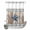 Blue Brown, variant on No Hook Shower Curtain, Texas Star Blue Shower Curtains for Bathroom with See Through Top Window, Farmhouse Country Branches Wooden Grain Waterproof & Washable Bath Curtain Narrow 54"x78"