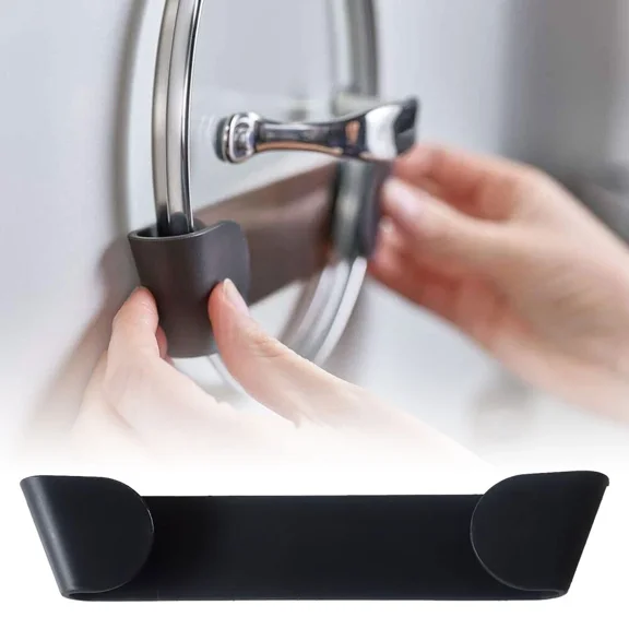 Pot Lid Organizer Rack Saucepan Pan Dish Storage Holder Kitchen Wall-Mounted Tr