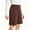 04# Coffee, variant on Ihhxva Women's Shorts Casual Summer Elastic Waist Button Detail Pleated Solid Color Cotton Bermuda Shorts for Women Loose Fit Beach Vacation - Black XL