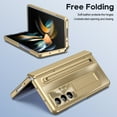 thumbnail image 6 of for Samsung Galaxy Z Fold 4 Case with S Pen Holder and Stylus, Magnetic Hinge Protection Case with Screen Protector Lens Protection Built-in Stand Case for Samsung Galaxy Z Fold 4 5G, Gold, 6 of 8