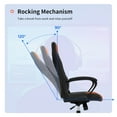 thumbnail image 2 of BestOffice Office Chair PC Gaming Chair Cheap Desk Chair Ergonomic PU Leather Executive Computer Chair Lumbar Support for Home Office，D19, 2 of 7
