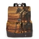 thumbnail image 1 of Easygdp Western Desert Cowboy Cloud Mochila de Cuero para Mujeres, Bolso de Hombro, Bolsos de Mano de Moda para Trabajo y Viajes, 1 of 4
