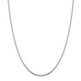 thumbnail image 1 of Solid 925 Sterling Silver 1.5mm 8 Sided Diamond-Cut Box Chain Necklace 16", 1 of 6