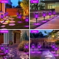 thumbnail image 2 of Linterna solar AOUNQ para Halloween, color morado, paquete de 4 unidades, para exteriores, 2 of 9
