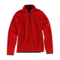 thumbnail image 1 of Aeropostale - Chaqueta de forro polar con cremallera de 1/4 para hombre, rojo, XS/S, 1 of 1