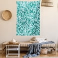 thumbnail image 2 of Teal Tapestry, Triangle Mosaic with Polygon Shapes with Artistic Shadows Effect Illustration Print, Wall Hanging for Bedroom Living Room Dorm Decor, 60W X 80L Inches, Teal Green, by Ambesonne, 2 of 5