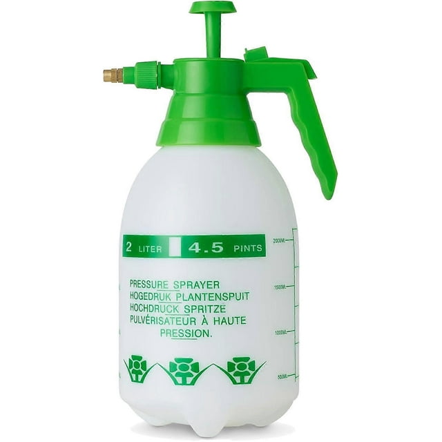 Pump Driven Pressure Sprayer - Herbicide Sprayer Pump for Fertilizer, Pesticide, Fungicide, Cleaner Spray Bottle - (2 Liters)