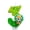Green, variant on Soccer King Birthday Candle - Creative & Stylish Number 8 Candle with Cartoon Soccer Player Design -' Birthday Parties, Soccer Themed Celebrations, Winning Team Parties