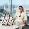 thumbnail image 3 of ZUXONGSY Dachshund Print Top Handle Tote Bag for Women Large Capacity Tote Bag Portable Top Handles Work Bag with Inner Pocket for Tours Daily Use, 3 of 6