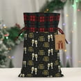 thumbnail image 5 of Rocae Happy New Year Print Christmas Drawstring Linen Gift Bag with Drawstrings Treat Bag Goody Present Bags for Christmas Party Favor, 5 of 8