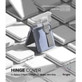 thumbnail image 3 of Ringke Hinge Cover Compatible with Samsung Galaxy Z Flip 4 5G / Z Flip 3 5G, Adhesive Hard PC Hinge Protection Slim Case Attachment with Strap - Dark Gray, 3 of 10