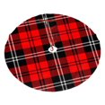 thumbnail image 1 of Falda para árbol de Navidad con diseño de cuadros escoceses, suave y divertida, con diseño de jaula escocesa, decoración navideña de granja de 48", 1 of 4