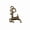 Bronze Plated, variant on 170 Pcs Tibetan Silver Deer Charms Pendant 22x14MM DIY Jewelry Making C15540-Bronze Plated