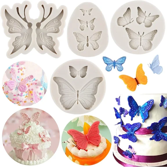 Silicone Molds Fondant Mold For Sugar Cake Decorating Cupcake Topper Candy Choco