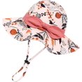 thumbnail image 3 of Baby Girl Sun Hat with UPF 50+ Outdoor Adjustable Beach Hat with Wide Brim Bucket Hats, 3 of 5
