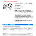 thumbnail image 2 of Control Arm Kit - Compatible with 2003 - 2007 Mazda 6 2004 2005 2006, 2 of 2