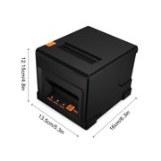 direct thermal printer 80mm Thermal Receipt POS Printer with Auto Cutter for Shipping Business Restaurant Kitchen Supermarket