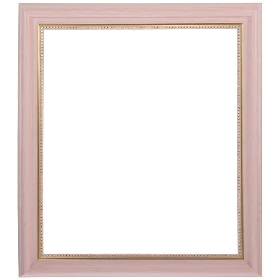 Milisten 1 Set Diy Canvas Frame Pink Wooden Picture Frame Craft for Home Decoration