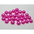 thumbnail image 5 of U8MO 2000 Hot Pink Acrylic Half Pearl Flatback Round Bead 4mm Nail Art Tips Scrapbook, 5 of 6