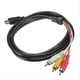 thumbnail image 1 of For Hdmi To Rca Cable, For Hdmi Male To 3-rca Male Video Audio Cable Connector A, 1 of 5