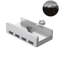 thumbnail image 2 of Tipo De Clip Usb3.0 Hub Aluminio Externo Multi 4 Puertos Adaptador Divisor Usb Para Computadora Portátil De Escritorio Vogacara EL014871-00, 2 of 5