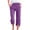 03-Purple, variant on Ecqkame Womens Cotton Linen Cropped Pants Fashion Casual Elastic Waist Drawstring Pants Lightweight Solid Color Wide Leg Trousers with Pockets 02-Sky Blue M