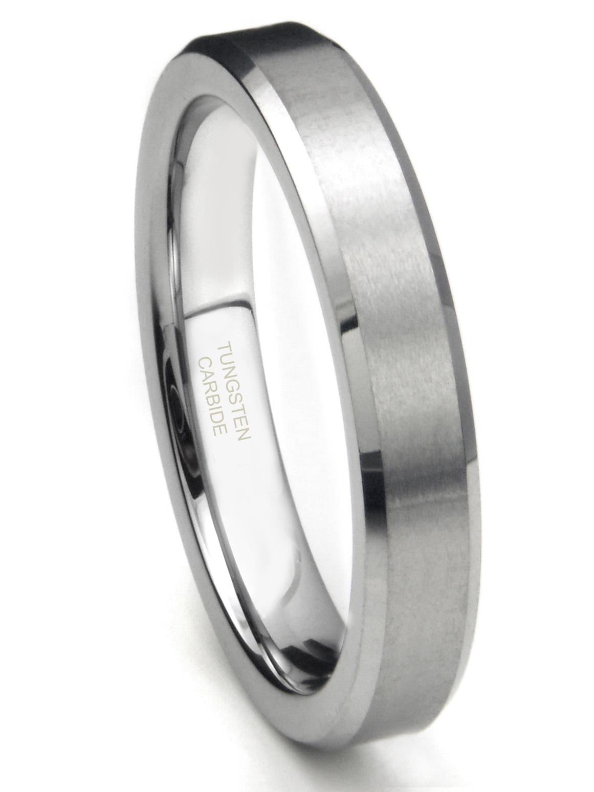 Bridal Wedding Bands Decorative Bands Titanium 5mm Yellow IP-plated Beveled Edge Brushed//Polished Band Size 9