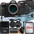 thumbnail image 1 of Canon EOS R5 C Mirrorless Cinema Camera with RF 24-105mm Lens + EF 75-300mm + 32GB Memory Card + Case + LED Flash + ZeeTech Accessory Bundle, 1 of 5