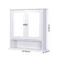 thumbnail image 2 of White MDF Wall-Mounted Cabinet | Quick Assembly | Small Bathroom Use, 2 of 3