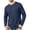 B-Dark Blue, variant on Men's Casual Loose Fit Long Sleeve Chest Pocket T-Shirt Versatile Autumn Winter Top