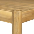 thumbnail image 4 of GDF Studio Classic Solid Acacia Wood Outdoor Dining Table, Light Teak Finish, 4 of 12