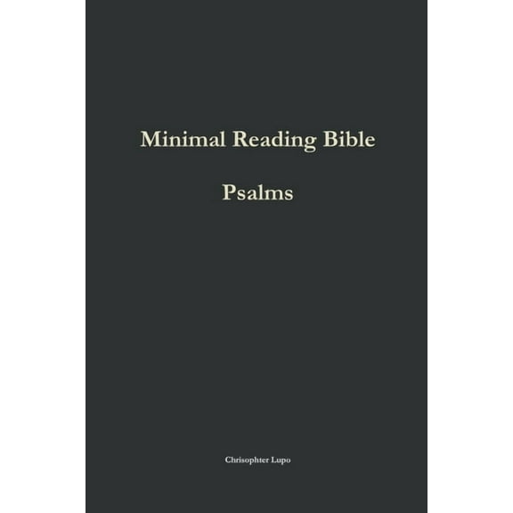 Minimal Reading Bible: Psalms, (Paperback)