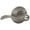 Nickel, variant on Accent Lever Keyed Entry Lock in Matte Black - F51A ACC 622