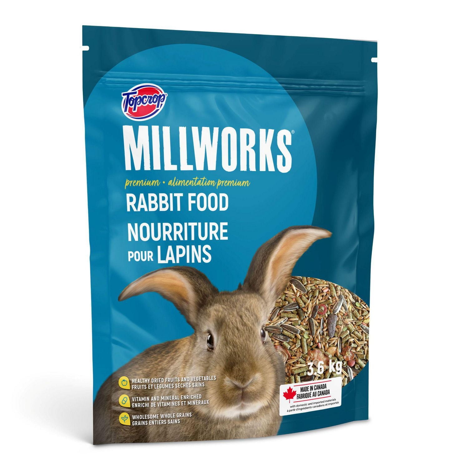 Topcrop Millworks Premium Rabbit Food, 3.6kg
