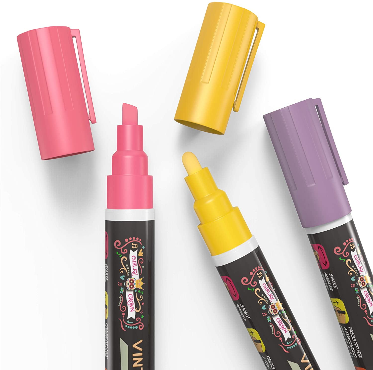 Xmmswdla Bold Chalk Markers - Dry Erase Marker Pens - Liquid Chalk Markers for Chalkboards, Signs, Windows, Blackboard, Glass, Mirrors - Chalkboard