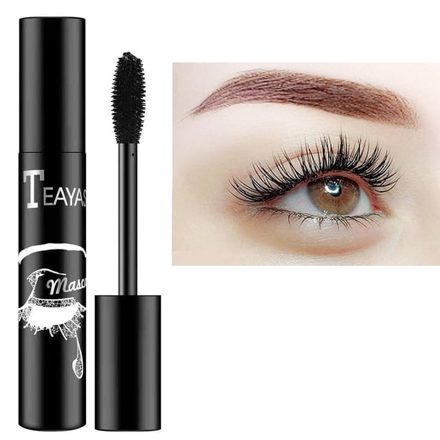 Waterproof Mascara Eye Makeup Plumping Mascara, Lengthening, Curling, Setting, No Clumping, No Smudging, Lasting All Day(01#)