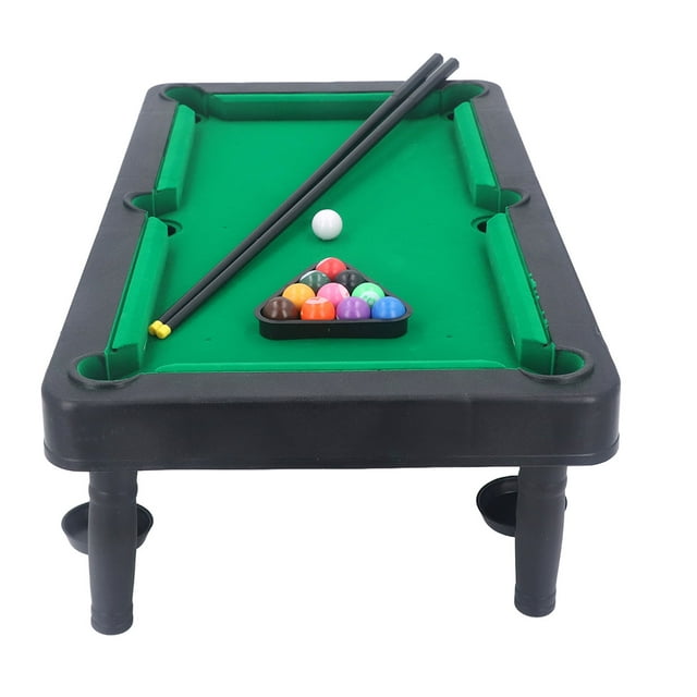 Desktop Pool Table Game Set, 11 Balls Miniature Pool Table Game for Daily Play
