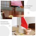 thumbnail image 4 of FESTFENDS 4Pcs Stable Golden Metal Desk Flag Holder Perfect for Office and Home Decor, 4 of 8