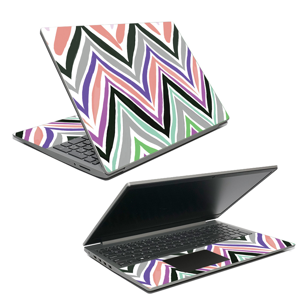 Skin Decal Wrap Compatible With Lenovo Ideapad S Sticker Design Colorful Chevron