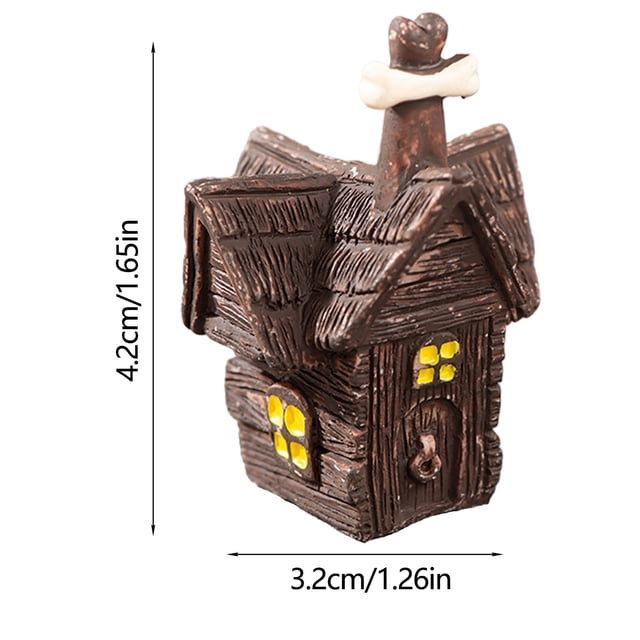 JJKBVCLO Halloween Village Set Resin Halloween Statues Halloween Desktop And Interior Decoration Miniature Models Ideal Collection For Halloween Village Enthusiasts