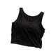 thumbnail image 5 of Xuyuer Ladies Fashion Sleeveless Round Neck Solid Color Modal Bottoming Vest Top with Chest Pads, Seamless Camisole for Everyday Comfort and Layering Essentials, 5 of 6